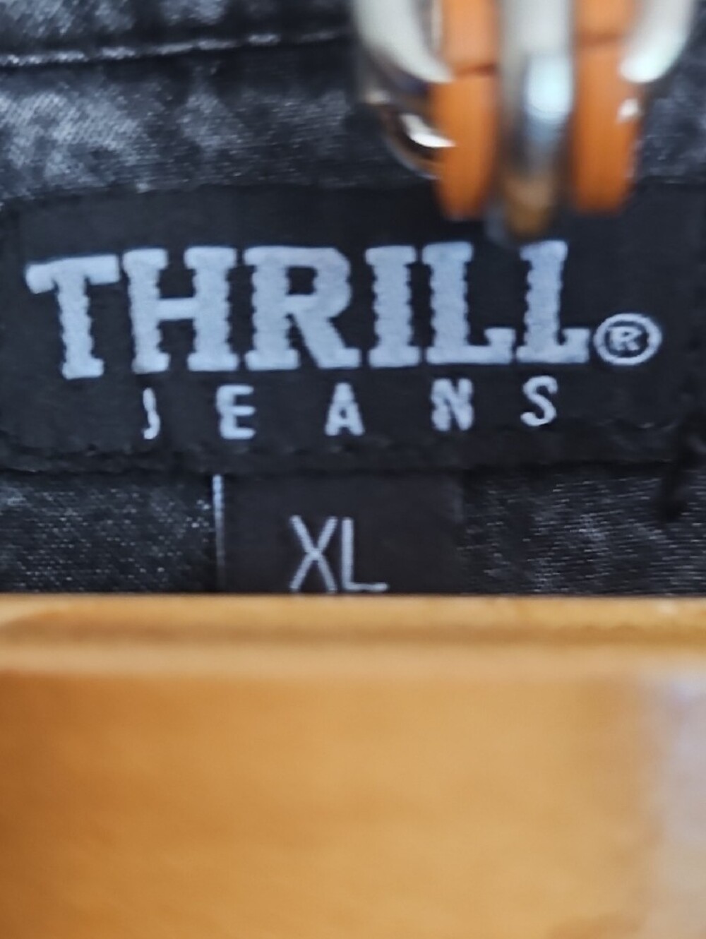 Thill Jeans Thou Shall Not Try Me Sarcastic Graphic Acid Wash Button-Up Top - Picture 5 of 15